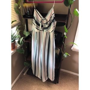 Striped Jumpsuit NWOT